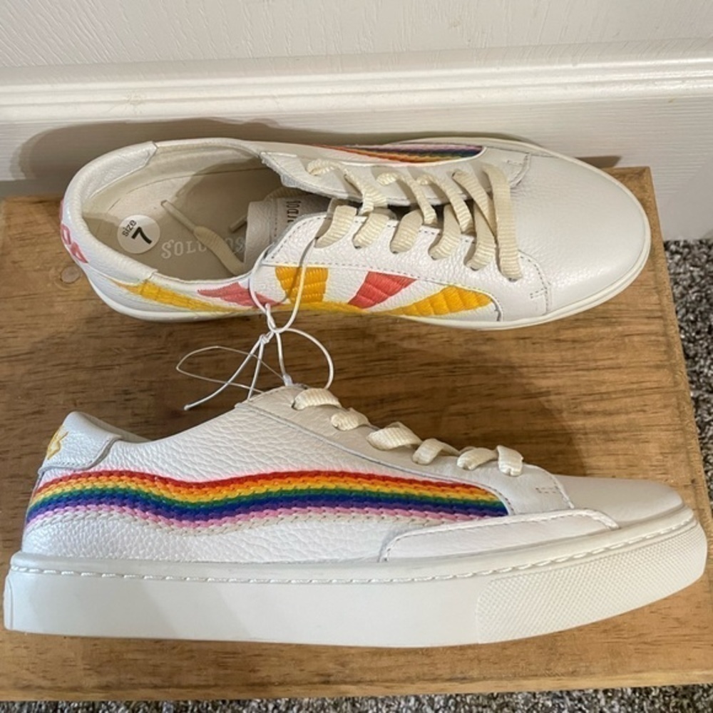 New Soludos The Original Ibiza Rainbow Wave Good Vibes Sneakers — image 8 of 8